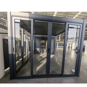 EEHE Puerta de Patio Plegable Doble de Gran Venta, Diseño Posmoderno, Aleación de Aluminio, Comercial, para Exteriores, Baños, Villas y Escuelas - Product Image 2