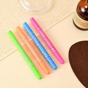 Logo personalizzato marchio privato doppia testa colorata luna stella sigillo 2 in 1 farfalla impermeabile <span class=keywords><strong>Eyeliner</strong></span> sentire forma timbro - Product Image 4