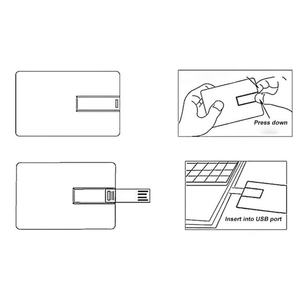 Memoria USB con Diseño de Tarjeta de Crédito, 64GB 32GB 8GB 16GB, Pendrive de Plástico, 128MB, Interfaz 2.0, Nuevo - Product Image 4