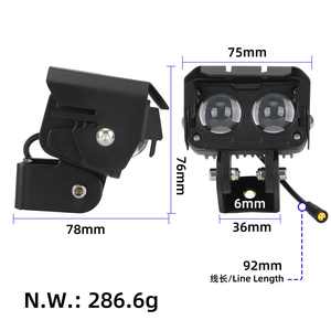 Boîtier de phare avant LED Kukirin G3 Pro, phare avant LED, éclairage avant pour trottinette électrique, pièces de rechange - Product Image 2