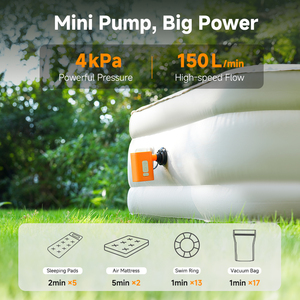 GR-157Mini Portable Electric Air Pump Inflation & Deflation for <b>Inflatable</b> Bed <b>Inflatable</b> <b>Sofa</b> <b>Inflatable</b> Pool Storage Bags - Product Image 2