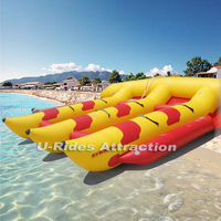 Jeux aquatiques gonflables amusants pour parcs aquatiques, bateau volant, jeux d'eau pour parcs d'attractions