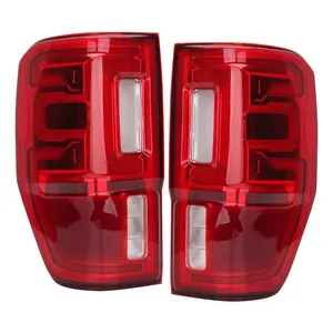 Sıcak satış abd versiyonu araba arka lambası arka kırmızı arka işıklar kuyruk lamba arka stop Ford Ranger için 2019 2020 2021 2022