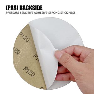 <span class=keywords><strong>Disques</strong></span> abrasifs en oxyde d'aluminium jaune avec languettes, faciles à décoller, tampons abrasifs stéarés de qualité supérieure pour le travail du bois, vente en gros industrielle - Product Image 6