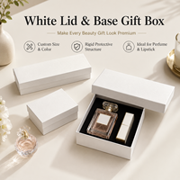 Boîte cadeau rigide en papier de luxe en deux parties, logo personnalisé, taille et couleur au choix, fabricant d'emballages cosmétiques pour parfums, rouges à lèvres, soins de la peau, vente en gros