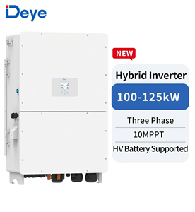 อินเวอร์เตอร์พลังงานแสงอาทิตย์ไฮบริด Deye High Voltage SUN-125K-SG02HP3-EU-GM10 ขนาด 125 กิโลวัตต์ 100 กิโลวัตต์ สำหรับระบบกักเก็บพลังงาน C&I - Product Image 1