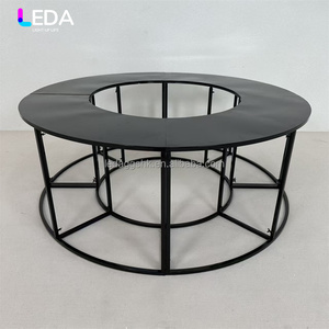 LEDA Birthday <b>Party</b> Supplies Modern Design Metal Hotel Dining <b>Table</b> S-shaped Detachable Combinable Multi-purpose <b>Table</b> - Product Image 2