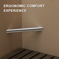 Repose-pieds de douche d'angle en chrome poli pour le rasage des jambes, en acier inoxydable, fixation murale pour salle de bain