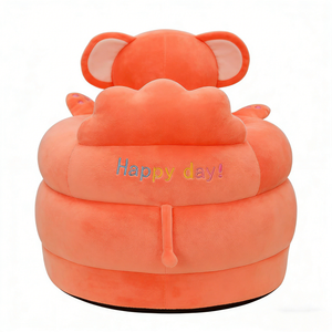 Asiento de aprendizaje para bebés con diseño de elefante personalizado, sofá de peluche para bebés con forma de elefante, silla de apoyo para sentarse para bebés, asiento de peluche para bebés con forma de elefante - Product Image 3