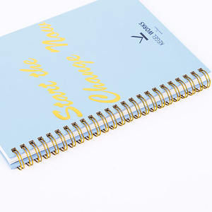 Cuadernos semanales mensuales con espiral <span class=keywords><strong>imprimible</strong></span> por sublimación en blanco tamaño A5 logotipo personalizado impreso personalizado para estudiantes - Product Image 4