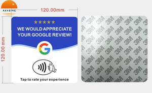 Soporte de Mesa Acrílico para Tarjetas de Reseñas de Google |   NTAG212 13.56MHz Toque para Verificar |   Escanear QR |   OEM ODM Personalizado 1-3 Días |   Muestra: 5-7 Días - Product Image 6