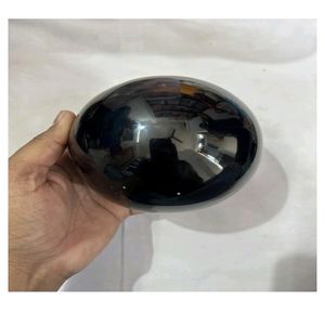 Boule d'obsidienne noire naturelle, sphère ronde, pierre précieuse, non percée, boule de cristal de guérison - Product Image 2
