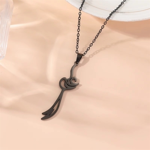 Collana con Ciondolo a Forma di Spada Scimitar Zulfiqar Semplice, Ispirata all'Islam Arabo Shi'ite, in Acciaio Inossidabile, Gioielli di Moda, Vendita all'Ingrosso - Product Image 4