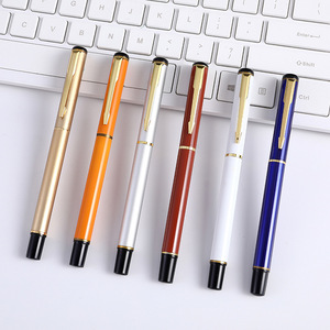 Stylo gel métallique multicolores promotionnel avec recharge d'encre bleue ou noire, logo personnalisé imprimé pour cadeau de bureau - Product Image 1