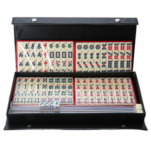 20mm <b>Mini</b> Portable Mahjong Set Travel-friendly Melamine Mahjong <b>Table</b> with Arabic Numerals English Letters for Gamers On-The-Go - Product Image 1