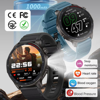 Montre connectée de suivi de santé HT48 avec certifications CE, FCC, RoHS, TELEC, suivi de la forme physique et du sommeil, étanchéité IP68, autonomie de plus de 10 jours, Bluetooth, montre connectée sport