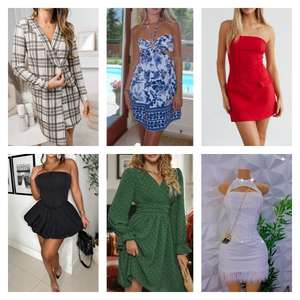 Venta al por Mayor de Fábrica: Vestidos Casuales para Mujer, Ropa Nueva de Marca, Envío Aleatorio, Vestidos Elegantes para Mujer - Product Image 3