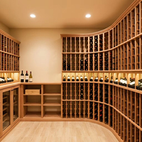 Étagère à vin en bois massif sur plusieurs niveaux, personnalisable, grande capacité, pour bar ou restaurant