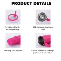 Gobelet isotherme pour voiture 14oz 40oz, très vendu, avec couvercle anti-fuite, double paroi, portable, pour voyage et sport