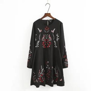 High Quality Custom Design Ladies Hand Embroidered <strong>Mexican</strong> Mini <strong>Dresses</strong> - Product Image 1