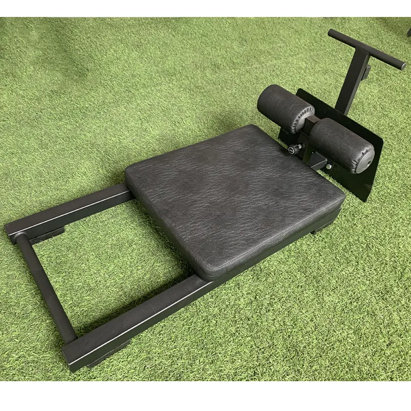 Funzione Nordic Curl Bench Gym Fitness Black Floor Glute Ham Hip Developer allenamento per la forza sedia romana per pesi