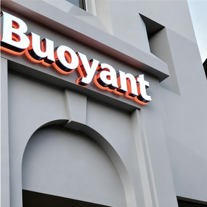 Letrero de Acrílico con Retroiluminación LED Personalizado para Restaurante, Letrero con Logotipo de Letras con Retroiluminación de Acero Inoxidable para Interiores de Fábrica - Product Image 2