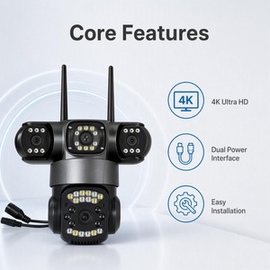 Caméra de surveillance intelligente 4K pour la maison, kit d'accessoires complet pour une installation facile - Product Image 4