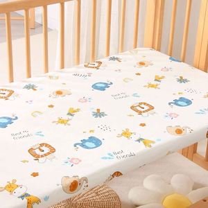 Baby Fitted <b>Crib</b> Sheet <b>Set</b> Custom Logo Organic Cotton Muslin Fitted <b>Crib</b> Sheet for Baby - Product Image 4