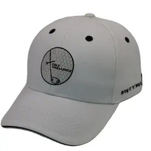 OEM ODM benutzer definierte Logo personal isierte Stickerei Golf Club Caps weiß Sport Mann Golf Baumwolle Twill Caps Qualität Damen Golf Hut