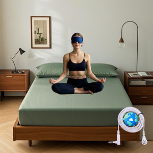 Set Sprei Grounding dengan Serat Perak - untuk Tidur & Imunitas yang Lebih Baik - Termasuk Kabel, Tester, Pena, Masker Mata Gratis Ongkir - Product Image 5