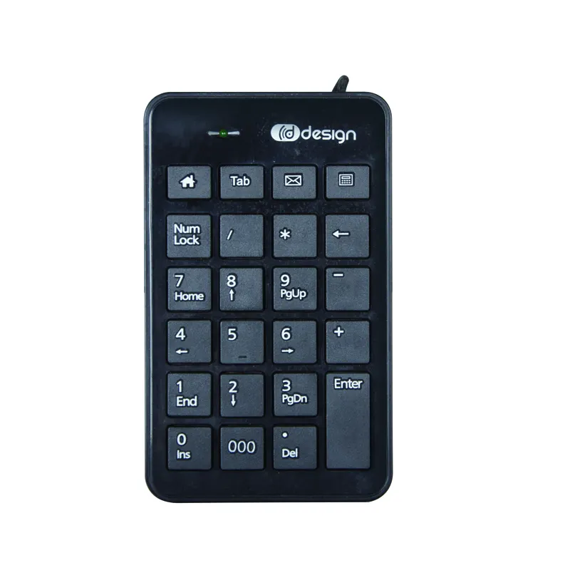 Wireless Number Pad Portable Mini USB 2.4G 22-Key Financial Accounting Numeric Keypad Keyboard Extensions for Data Entry
