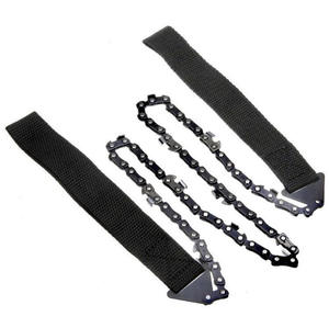 Scie à chaîne en acier inoxydable de 24 pouces à 11 dents Outil à main de jardin portable pour le camping Survival Outdoor <span class=keywords><strong>Tours</strong></span> - Product Image 5