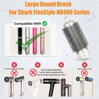 Brosse à air chaud ionique professionnelle avec poils, accessoire de coiffage rond pour volume, séchage rapide, bouclage et volumisation, outil pour salon et hôtel