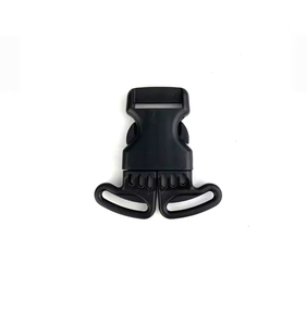 Boucle de ceinture de sécurité professionnelle classique noire en plastique de 25 mm à 2 voies pour siège auto bébé, avec fonctions de sécurité, pour accessoires de sac de voyage - Product Image 2
