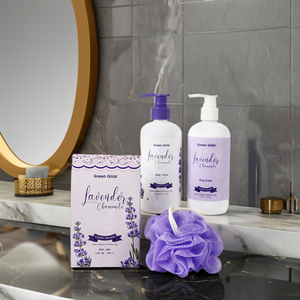OEM Coffret cadeau pour <span class=keywords><strong>le</strong></span> nettoyage du corps personnalisé Coffret lotion pour <span class=keywords><strong>le</strong></span> corps de luxe hydratante et apaisante Sels de bain Coffret cadeau pour <span class=keywords><strong>le</strong></span> bain à la lavande - Product Image 6