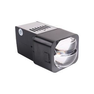 Sanvi New Arrival Motorcycle Car Auto <b>Led</b> Headlight <b>Mini</b> Size matrix Bi <b>Led</b> Projector Lens Headlight 25w White Yellow Dual Color - Product Image 5