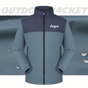 Nouvelle veste de luxe pour homme, coupe-vent, à capuche, en polyester, pour moto, randonnée, décontractée, col roulé - Product Image 1