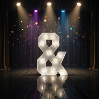 Lettres lumineuses géantes en LED, symboles lumineux pour la décoration de mariage, de fête et de scène