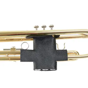 손가락 버튼 트럼펫 보호 슬리브 악기 액세서리에 대한 정품 가죽 내구성 트럼펫 커버 케이스
