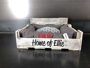 Rustieke Massief Houten Huisdier <span class=keywords><strong>Bed</strong></span> Hond <span class=keywords><strong>Bed</strong></span> Voor Slapen Hond <span class=keywords><strong>Bed</strong></span> Houten Frame Natuur - Product Image 3