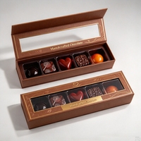 Boîte à fenêtre carrée en PVC personnalisée pour chocolats, noix et bonbons, emballage cadeau rigide de qualité supérieure, directement de l'usine