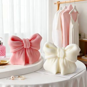 Perlengkapan lucu pesta lilin busur dekorasi pesta lilin kedelai hadiah lilin beraroma untuk pengantin pernikahan - Product Image 2