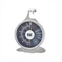 ShenWei SWK-006 Termometer Oven Tahan Air Dial Baja Tahan Karat 50-300C/200-600F untuk Memanggang BBQ Tanpa Perlu Listrik