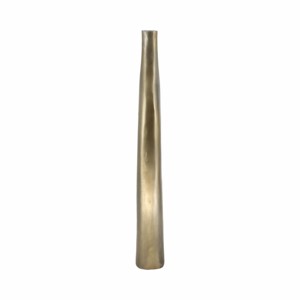 Vaso in metallo con dettagli a intaglio, moderno vaso decorativo per fiori, da esporre sul tavolo del soggiorno - Product Image 3
