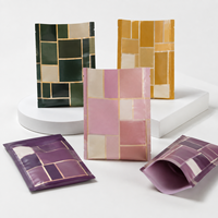 Sacs opaques imprimés sur mesure, pochettes à trois soudures latérales pour ensembles de papeterie et cadeaux, impression de logo à motif minimaliste