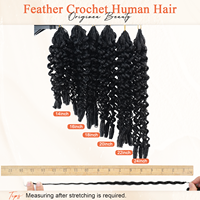 Extensions de cheveux humains au crochet à plumes Origiena, très demandées, pré-bouclées, boucles birmanes, tresses bouclées bohèmes, fournisseur de cheveux humains