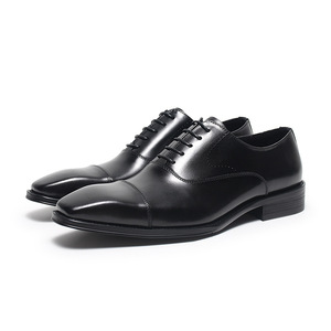 Chaussures en cuir véritable décontractées et modernes pour hommes, style Oxford à bout carré, antidérapantes, massantes, désodorisantes, légères et de haute qualité - Product Image 6
