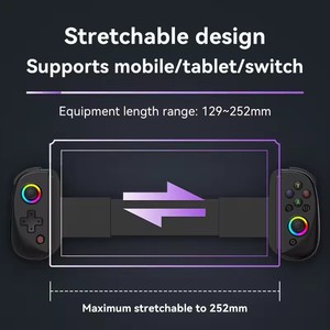 Turbo ile D8 teleskopik cep telefonu Gamepad/6-axis Gyro/titreşim Gamepad PS3 PS4 için <span class=keywords><strong>Bluetooth</strong></span>-Compatible5.2 RGB ışık anahtarı - Product Image 5
