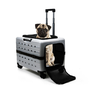 Luxo Multi-Function Durable Plastic <span class=keywords><strong>Pet</strong></span> <span class=keywords><strong>Trolley</strong></span> Caso Outdoor Portátil Pull Rod Dog Bag Qualidade <span class=keywords><strong>Pet</strong></span> <span class=keywords><strong>Carrier</strong></span> para viagens - Product Image 1