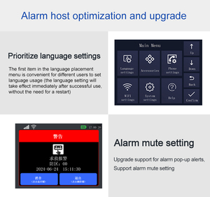 Tuya Alexa tự động hóa nhà 4G Wifi cuộc sống thông minh báo động Hệ thống an ninh Kit ABS Chất liệu cửa phát hiện chuyển động bảo vệ an ninh - Product Image 5
